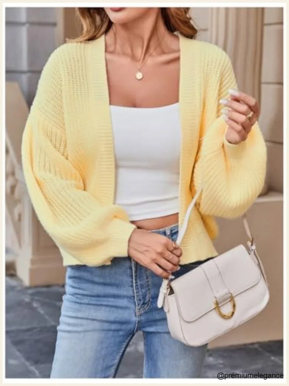 Color Block Open Front Long Sleeve Ribbed Knit Cropped Cardigan Sweater